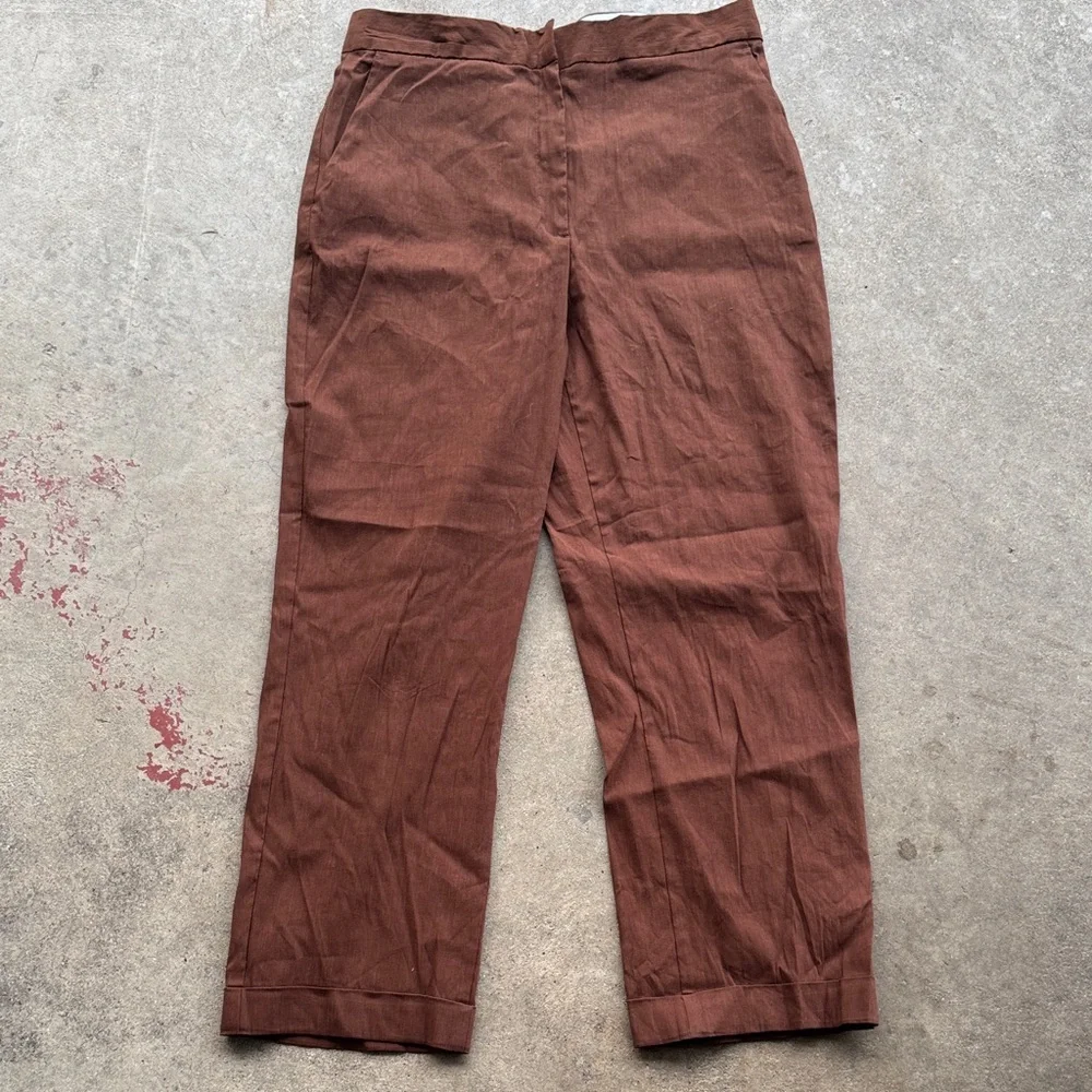 Zara Dress Pants Size Large Brown Pants Career tempered bottom Business